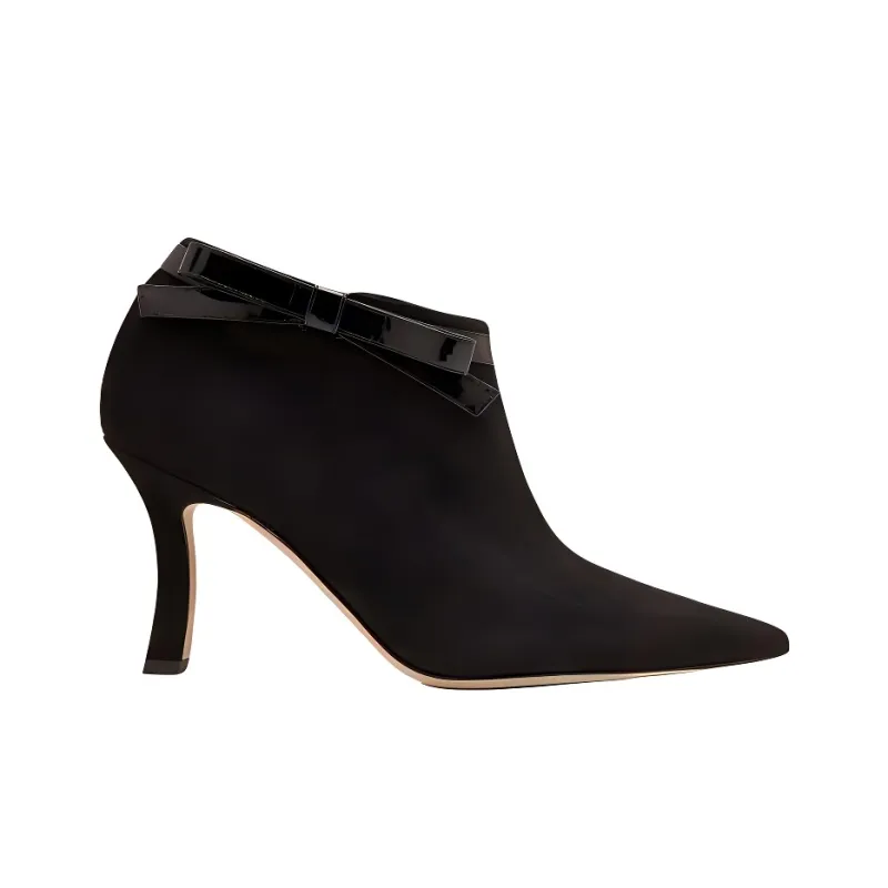 MANOLO BLAHNIK Makepla Ankle Boots 9cm Women's Black-1