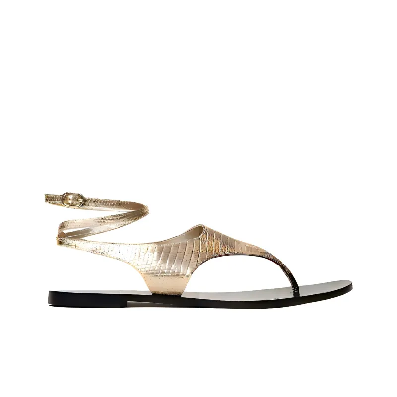TWINSET MILANO One Strap Sandals Women's Gold-1