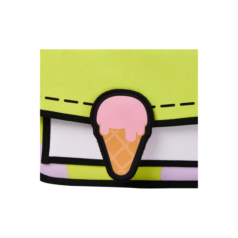 Kawasaki SpongeBob Collaboration Polyester Backpack Unisex Patrick Star Powder-3