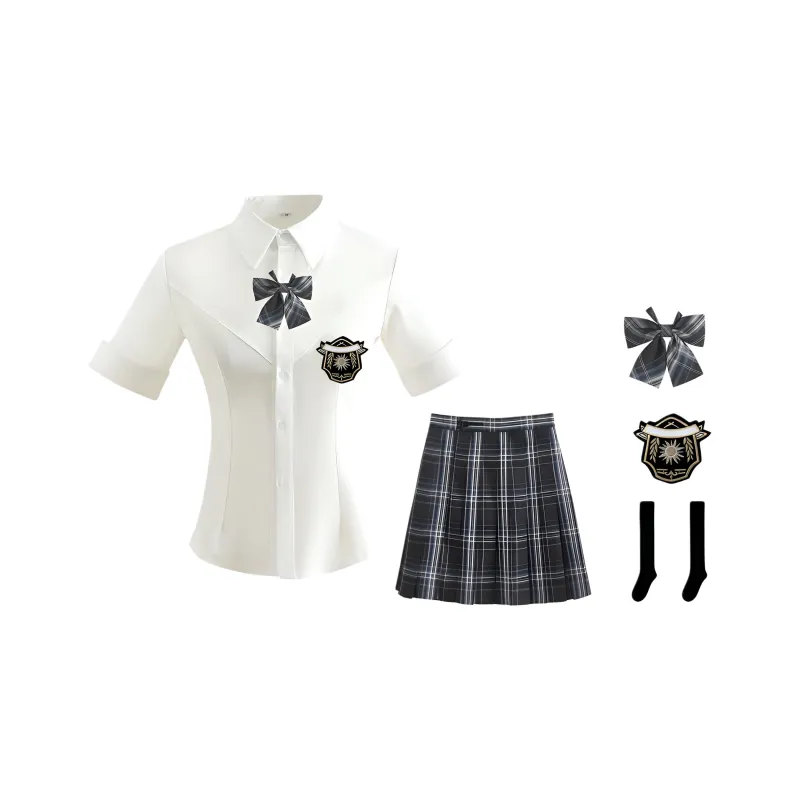 SHENBEI JK Two Piece Skirt Sets Women's-0