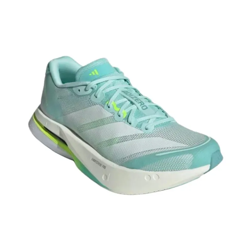 Adidas Adizero Boston 13 Semi Flash Aqua Zero Metalic Lucid Lemon Women's-2