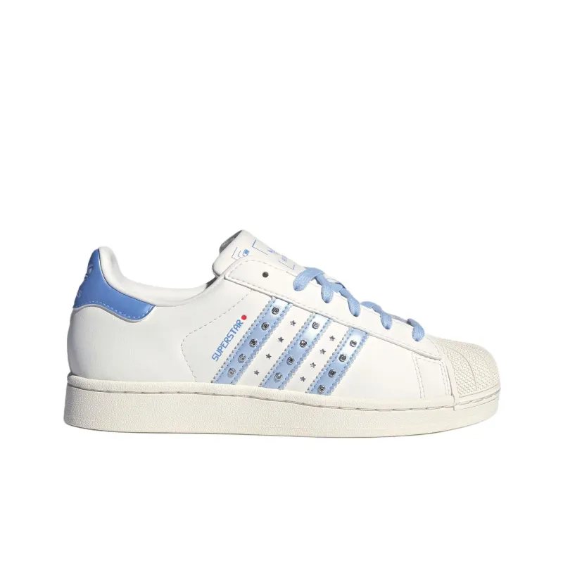 Adidas Originals Superstar 2 Abrasion Resistant Low Top Skateboard Shoes Women's White-1