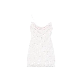 BALMAIN SS25 Slip Dress Women's White