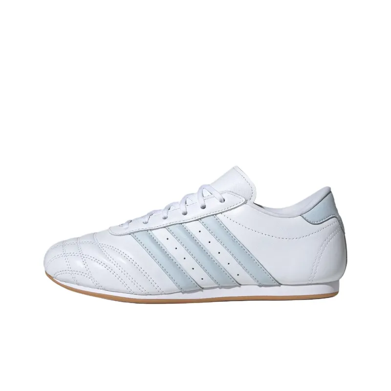 Adidas Originals Taekwondo Abrasion Resistant Low Top Training Shoes Women's White Blue-0