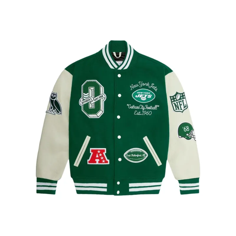 October's Very Own x NFL Baseball Jacket Men's Green-0