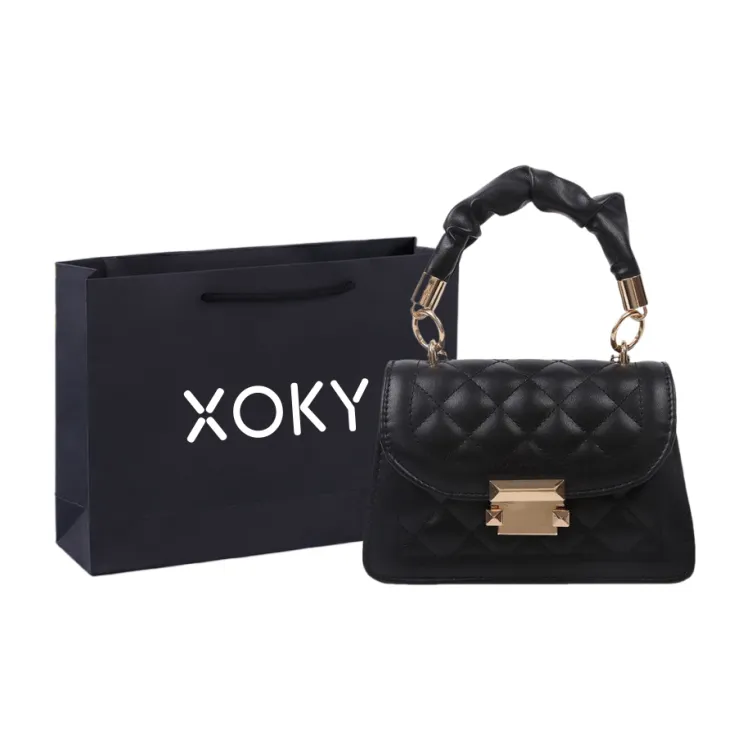 XOKY PU One Shoulder Regular Women's White/Purple/Black-6