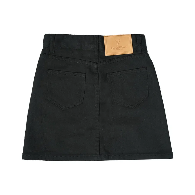 7 SEVFUN Denim Short Skirts Women's-3