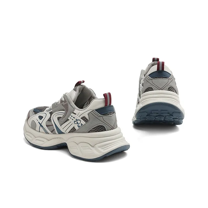 HANG TEN Low Top Chunky Sneakers Women's Gray Blue-2