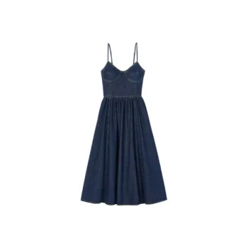 Sandro Denim Midi Dress