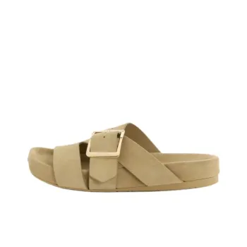 LOEWE Ease Buckle Slide Slippers Women's Brown