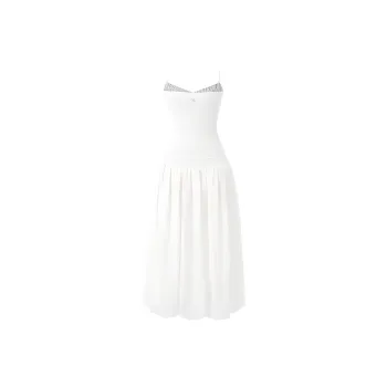 NAWS Slip Dresses Women's Elegant White