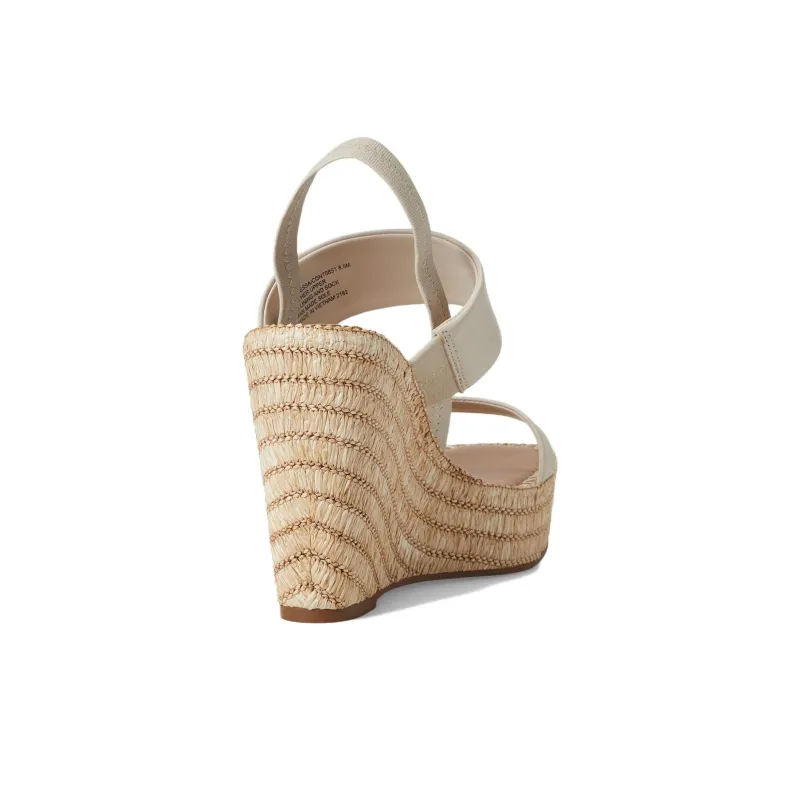 STEVE MADDEN Contessa One Strap Sandals Women's Brown White-2