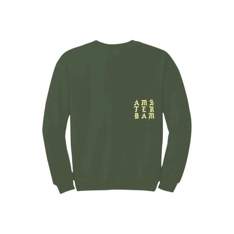 Kanye West Sweatshirt Men's Army Green-0