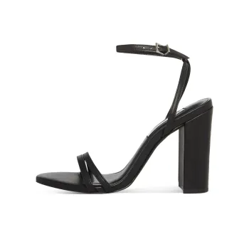 STEVE MADDEN Candid One Strap Sandals Women's Black