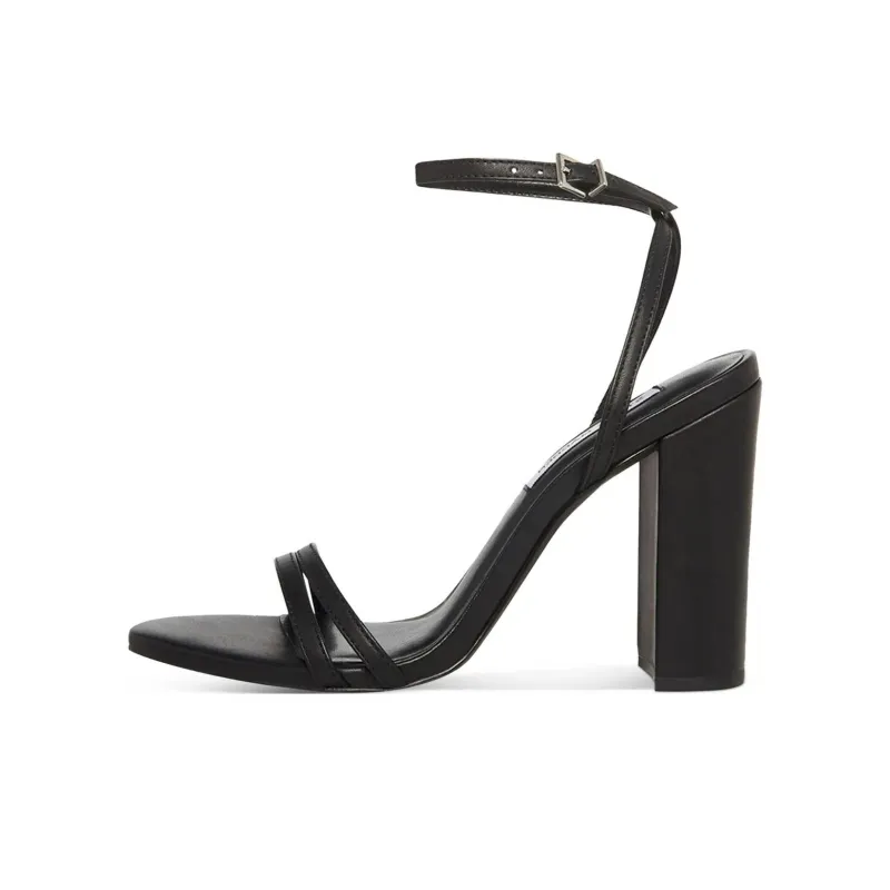 STEVE MADDEN Candid One Strap Sandals Women's Black-0