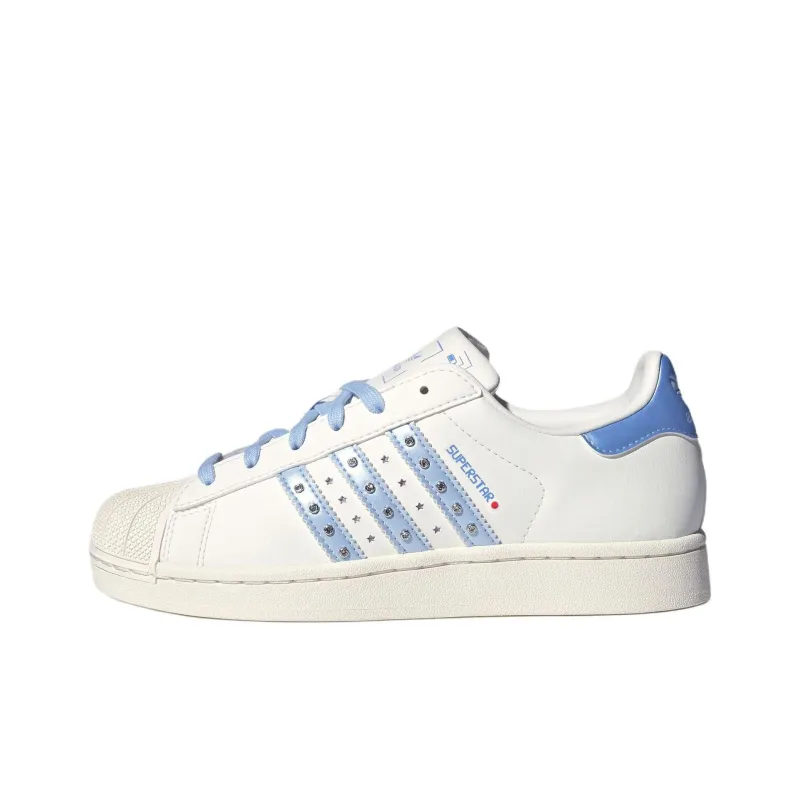Adidas Originals Superstar 2 Abrasion Resistant Low Top Skateboard Shoes Women's White-0