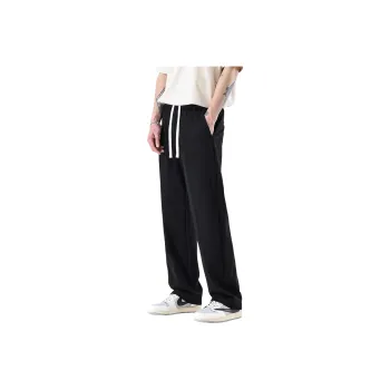 WILD LEADER Casual Pants Unisex Black [W2338K84XK]