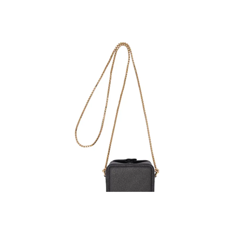 Valextra Tric Trac Calfskin Box Bag, Handbag, Crossbody Bag, Shoulder Bag Extra Mini Women's Black-4