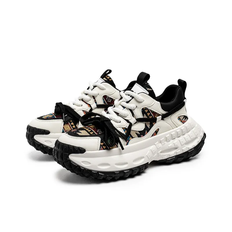 FCMM Anti Slip Wear Resistant Low Top Chunky Sneakers Men's Box Included-3