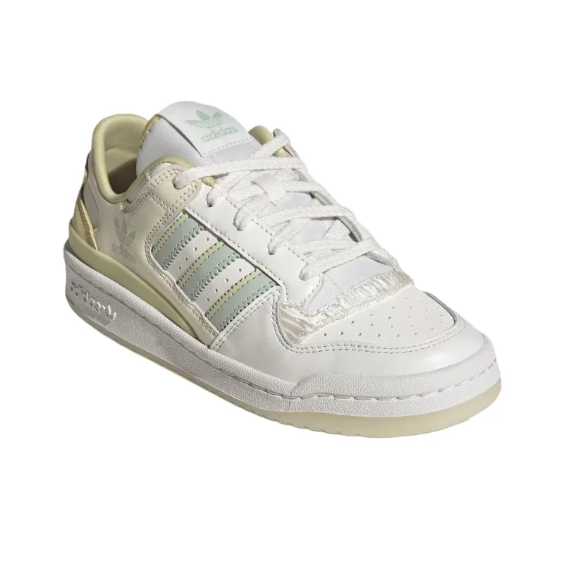 Adidas Originals FORUM Abrasion Resistant Low Top Skateboard Shoes Women's Bright White-2