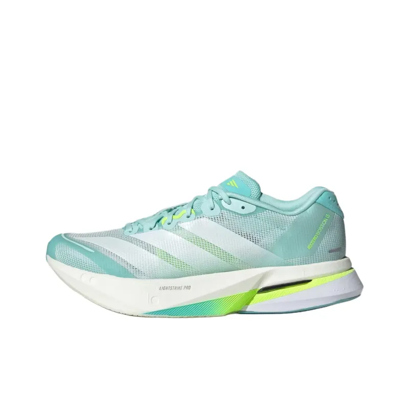Adidas Adizero Boston 13 Semi Flash Aqua Zero Metalic Lucid Lemon Women's-0