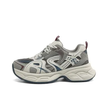 HANG TEN Low Top Chunky Sneakers Women's Gray Blue