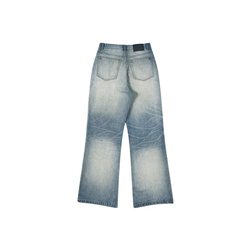 Zomuros Jeans Unisex Washed Vintage Blue-1