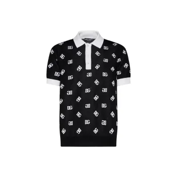 Dolce & Gabbana Monogram Knitted Polo