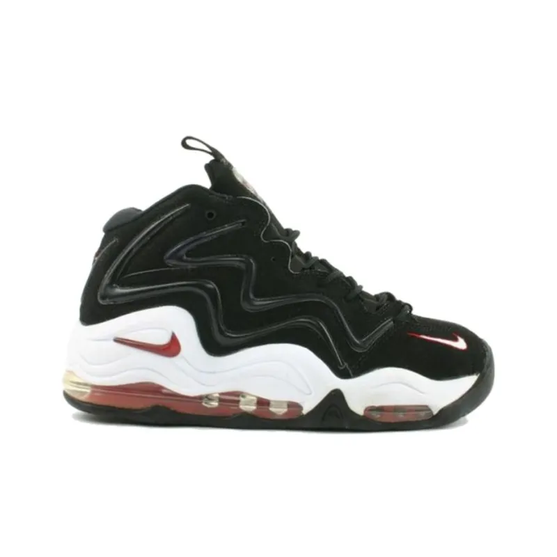 Nike Air Pippen Abrasion Resistant High Top Vintage Basketball Shoes Unisex Black-1