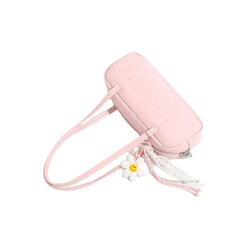 Barbie Synthetic Leather Portable Underarm Shoulder Bag Women's Multicolor-4