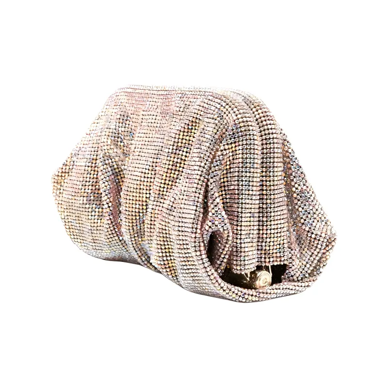 BENEDETTA BRUZZICHES Crystal Clutch Women's Pink-1