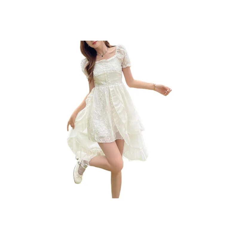 ORIGIN Short Sleeved Dress Women's Apricot-0