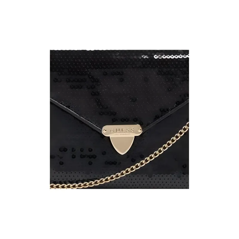 GUESS Artificial Leather Envelope Crossbody Bag Mini Women's Black-3