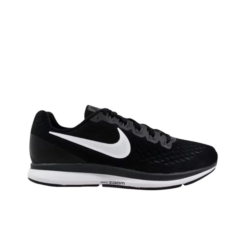 Nike Pegasus 34 Abrasion Resistant Low Top Running Shoes Women's Black White Dark Gray-1