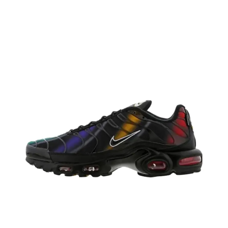 Nike Air Max Plus Abrasion Resistant Low Top Casual Running Shoes Unisex Black-0