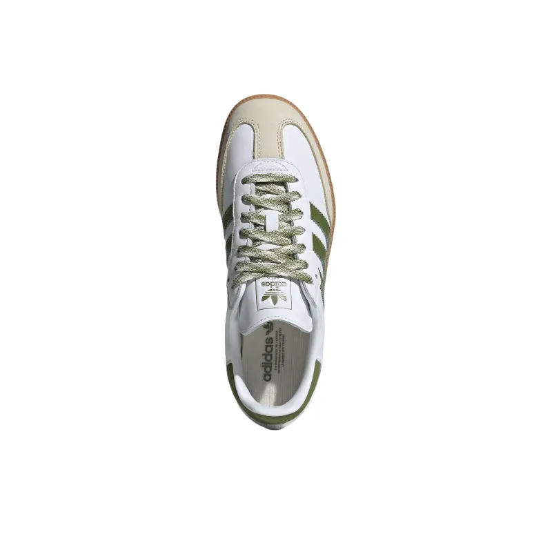 Adidas Originals SAMBA OG Abrasion Resistant Low Top Skateboard Shoes Women's White-3