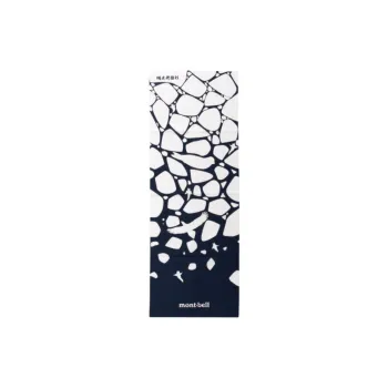 MONTBELL Towel, Blue White 100x35 Cm