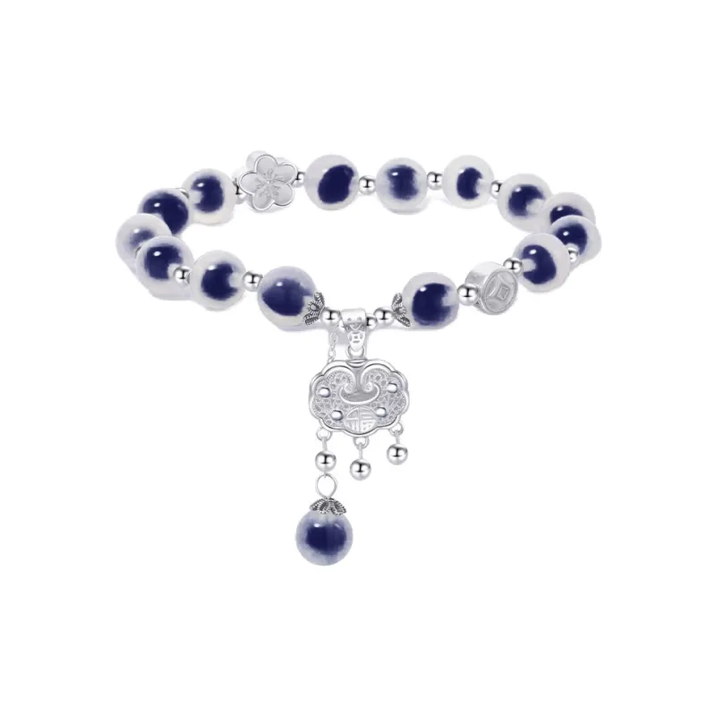 CHINA GOLD 990 Silver Bracelets Women's-0