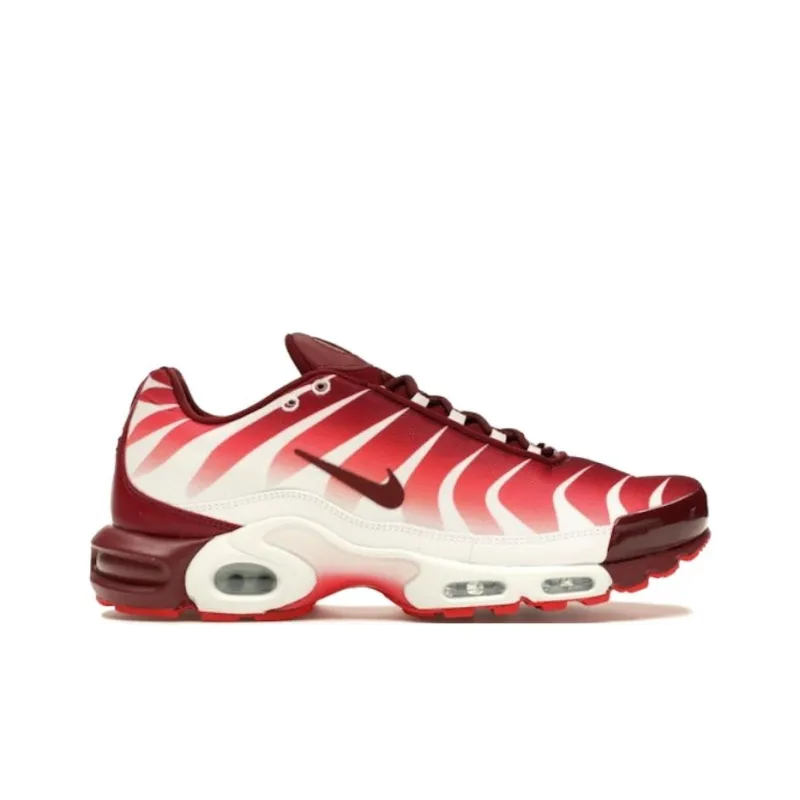 Nike Air Max Plus TN SE Abrasion Resistant Low Top Casual Running Shoes Unisex Red-1