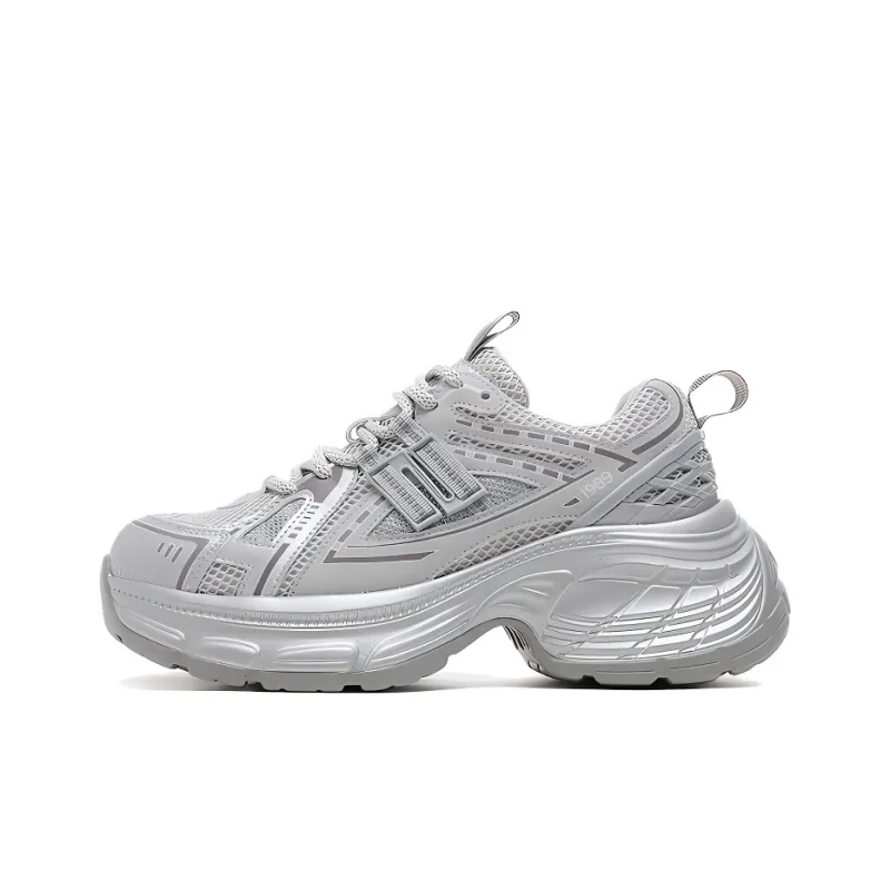 LINGPAO Height Increasing Low Top Chunky Sneakers Women's-0