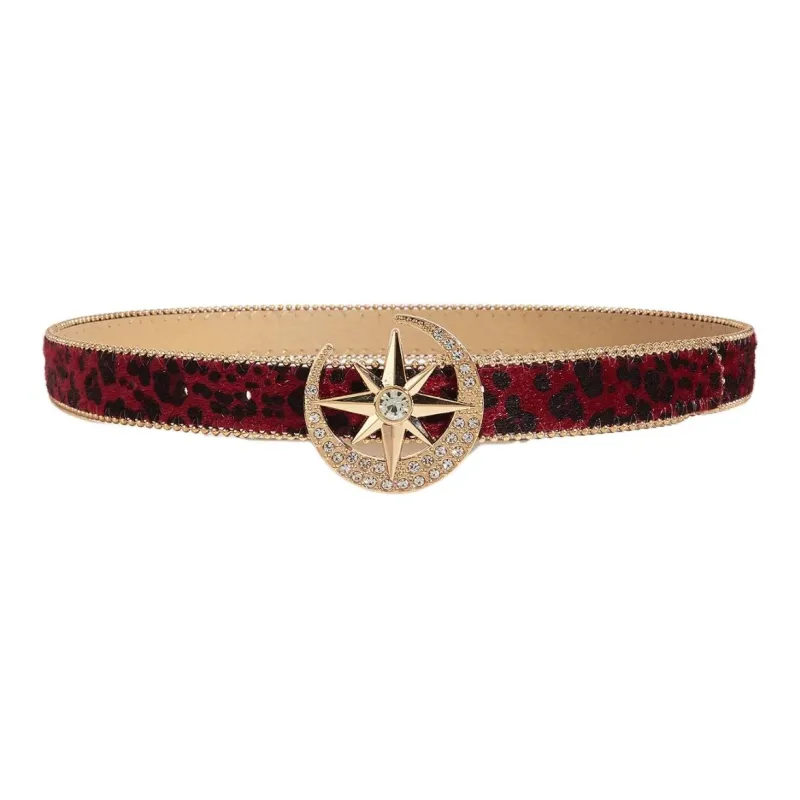 JEANSWEST PU Leather Belts Women's 2.8CM-4