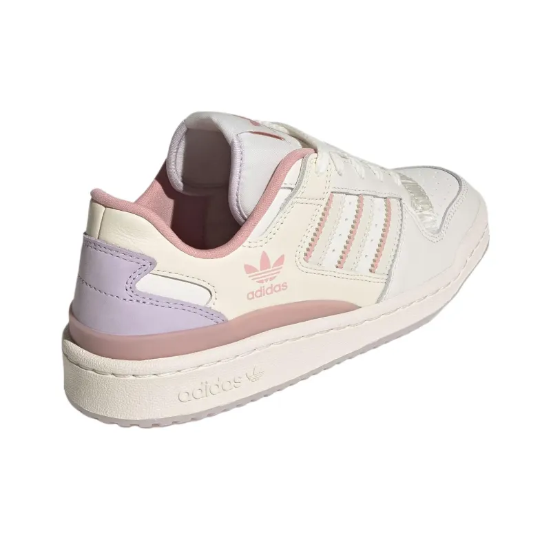 Adidas Originals FORUM Abrasion Resistant Low Top Skateboard Shoes Women's White-4
