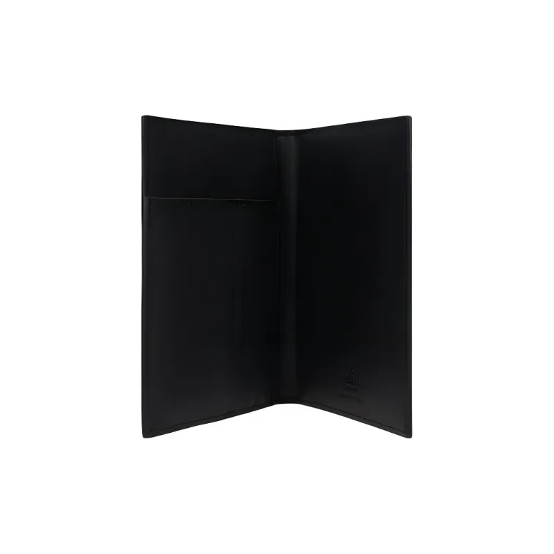 Valentino VLTN Leather Leather Wallet Card Holder Passport Holder Small Size Unisex Black-2