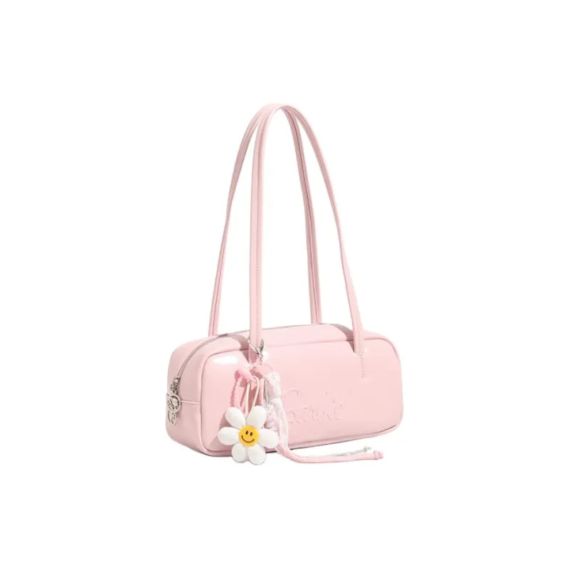 Barbie Synthetic Leather Portable Underarm Shoulder Bag Women's Multicolor-1