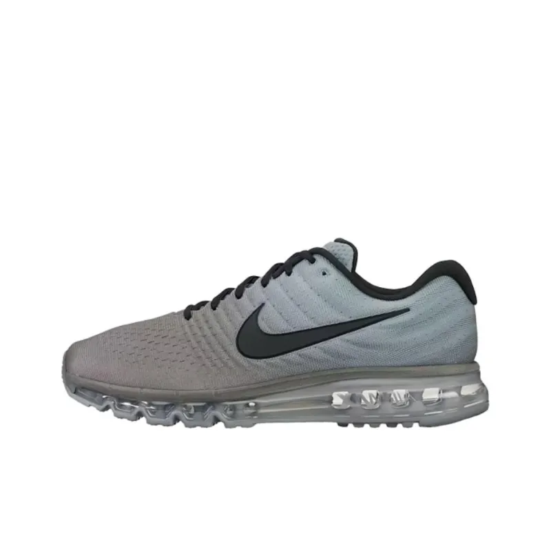 Nike Air Max 2017 Abrasion Resistant Low Top Running Shoes Unisex Gray-0