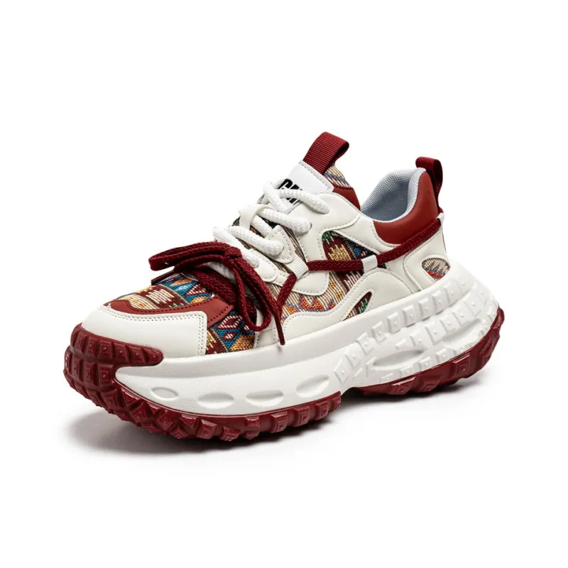 FCMM Anti Slip Wear Resistant Low Top Chunky Sneakers Men's Box Included-6