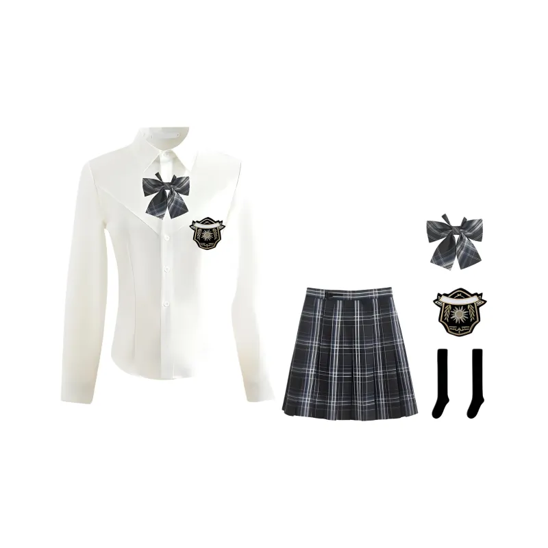 SHENBEI JK Two Piece Skirt Sets Women's-2
