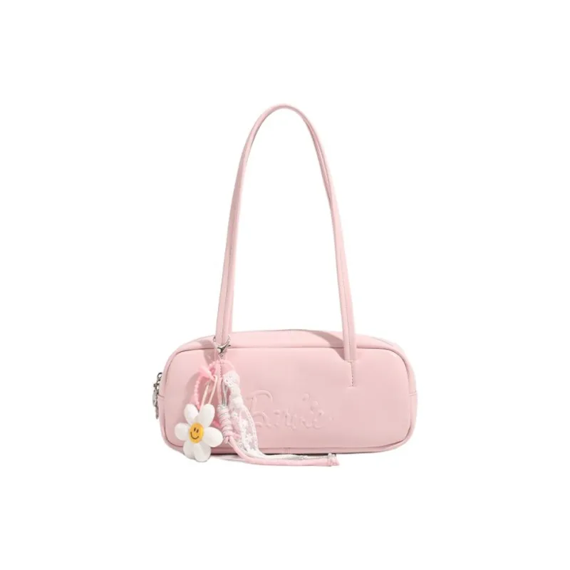 Barbie Synthetic Leather Portable Underarm Shoulder Bag Women's Multicolor-0