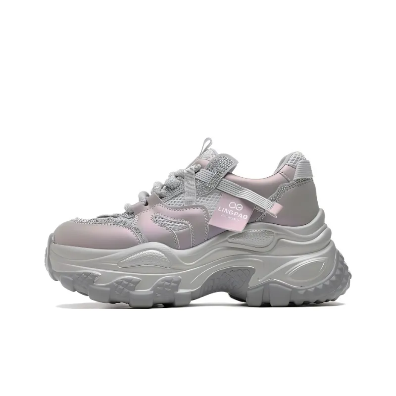 LINGPAO Low Top Chunky Sneakers Women's-5