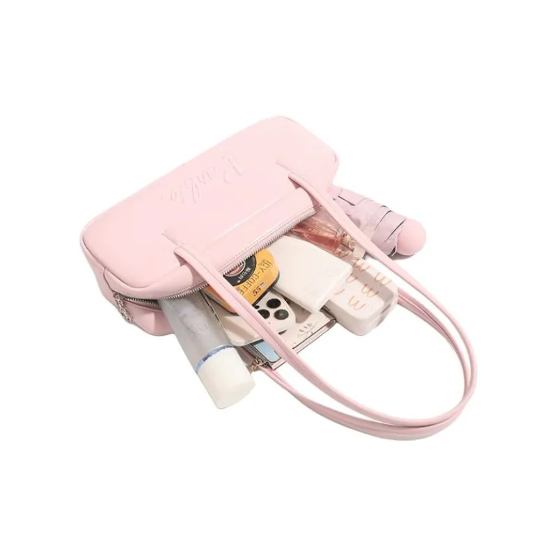 Barbie Synthetic Leather Portable Underarm Shoulder Bag Women's Multicolor-5